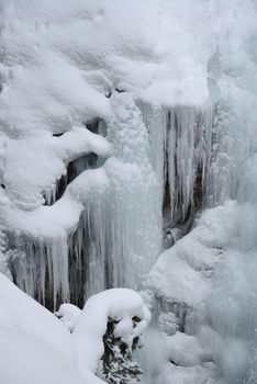 icicles from johnston canyon, alberta