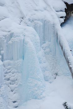 icicles from johnston canyon, alberta