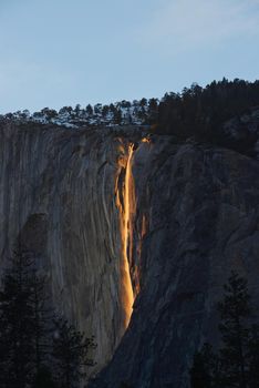 horsetail firefalls at yosemite national park