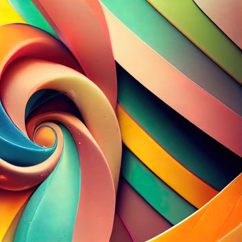 Lucky charm square banner background of 3D render, suitable for social media post and web internet ads.