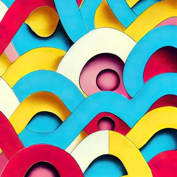 Lucky charm square banner background of 3D render, suitable for social media post and web internet ads.