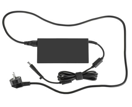 laptop power adapter, on white background