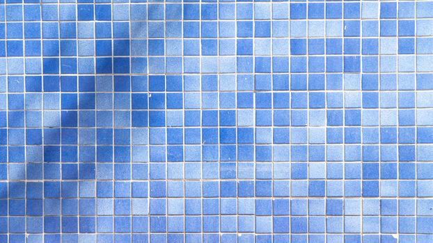 Blue tiles squared, mosaic background. High quality photo