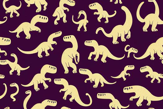 Seamless Dino pattern, print for T shirts, textiles, wrapping paper, web. Original design with t rex,dinosaur. grunge design for boys .