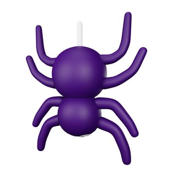 3d rendering of spider halloween icon