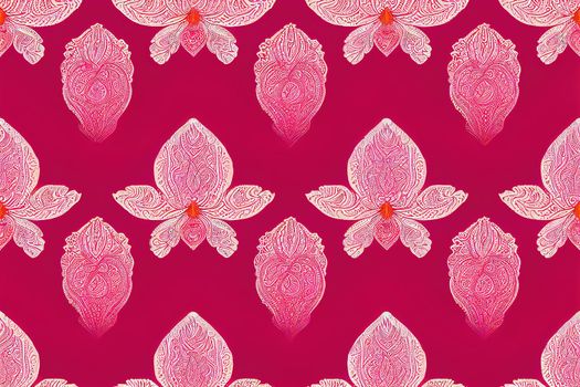 INDIAN PAISLEY FLORAL SEAMLESS PATTERN