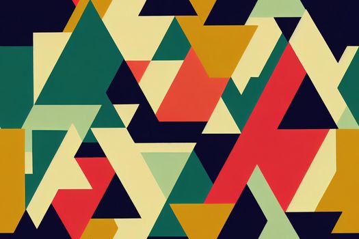 Abstract geometric hipster fashion design print triangle pattern. High quality illustration