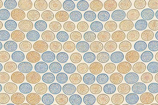 Super Big set of 32 oriental patterns. White and gold background with Arabic ornaments. Patterns, backgrounds and wallpapers for your design. Textile ornament. illustration.