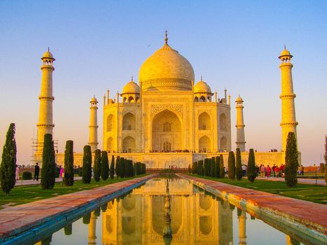 Image of Tajimaharu (India Agra). Shooting Location: India