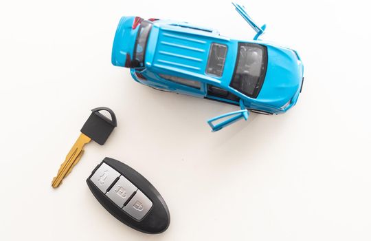 toy car keys with alarm fob. rent a car, buying a car.