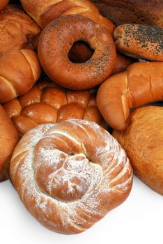 bread isolation on the white background