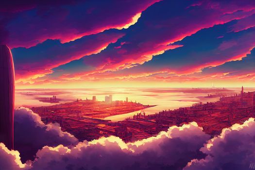 Angola , anime style, day time anime. High quality illustration