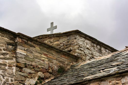 Orthodox monastery Saints Asomatos in Penteli, a mountain to the north of Athens, Greece.