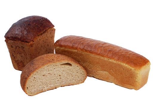 bread isolation on the white background