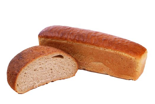 bread isolation on the white background