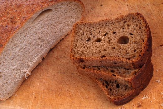 bread isolation on the white background