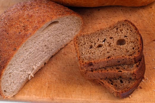 bread isolation on the white background