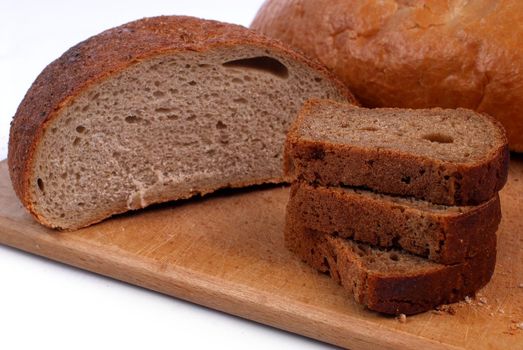 bread isolation on the white background