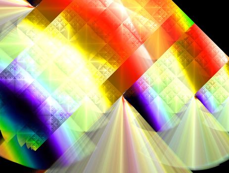 Imaginatory lush fractal texture image abstract background