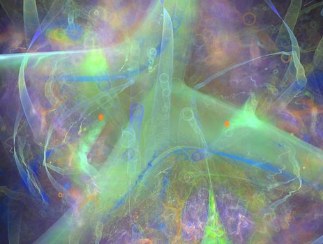 Imaginatory lush fractal texture image abstract background