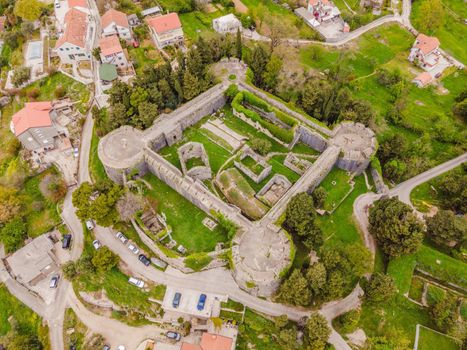 Drone view of the barracks in the fortress Spanjola.