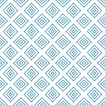 Exotic seamless pattern. Blue symmetrical kaleidoscope background. Textile ready breathtaking print, swimwear fabric, wallpaper, wrapping. Summer swimwear exotic seamless design.