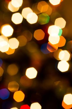 Defocus of Christmas lights.