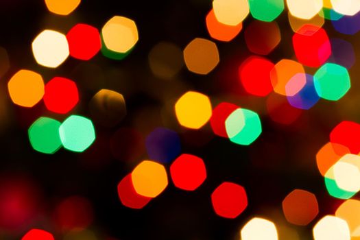 Defocus of Christmas lights.