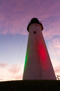 Port Isabel Lighthouse near South Parde Island, TX.