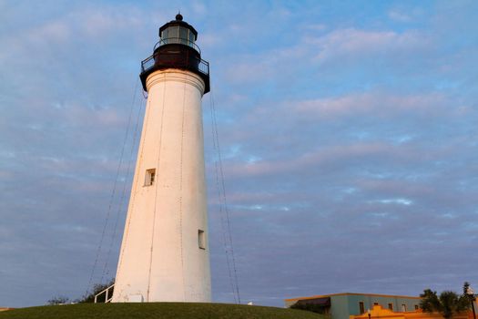 Port Isabel Lighthouse near South Parde Island, TX.
