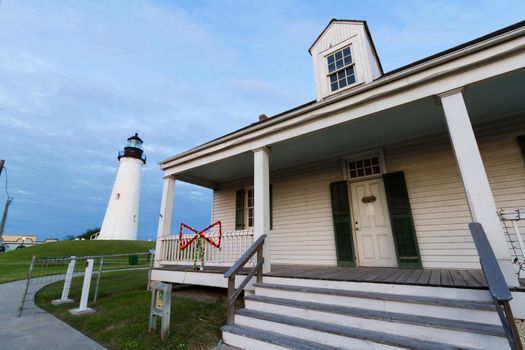 Port Isabel Lighthouse near South Parde Island, TX.