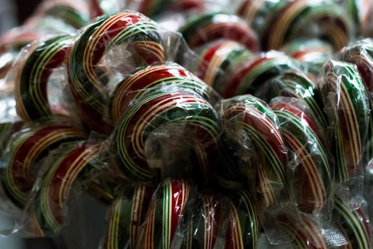 Gourmet hard candies for Christmas holidays.