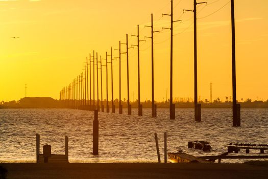 Sunset at South Padre Island, TX.