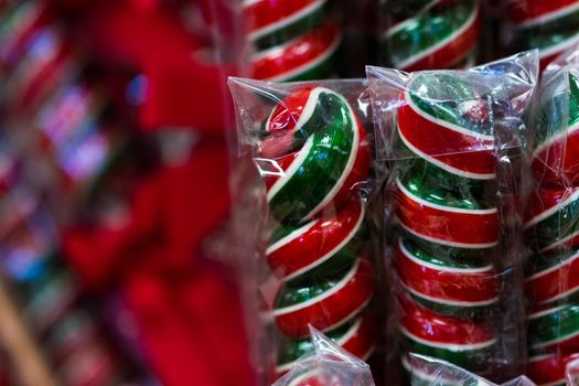 Gourmet hard candies for Christmas holidays.