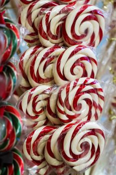 Gourmet hard candies for Christmas holidays.