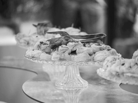tasty snacks and sandwiches for a party wedding celebration