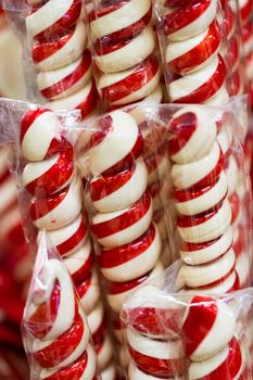 Gourmet hard candies for Christmas holidays.