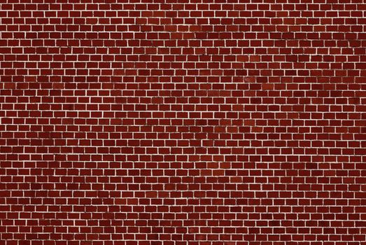 Old Red Brick Wall. An ancient fortress. Medieval red brick building. Big Brick wall background texture.