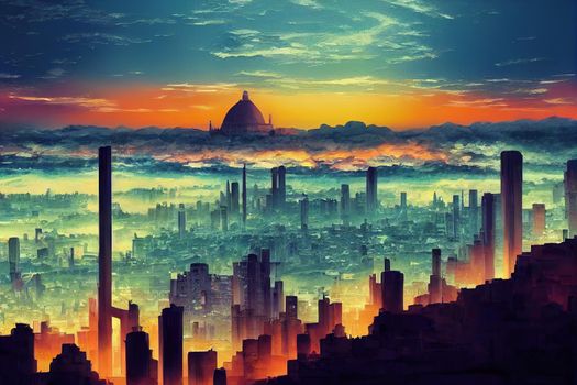 anime style, Andhrapradesh capital city amaravathi it's located MLA and ips quarters , Anime style no watermark