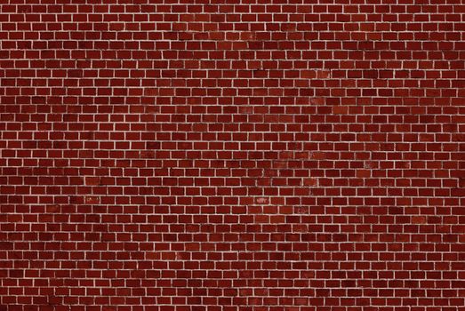 Old Red Brick Wall. An ancient fortress. Medieval red brick building. Big Brick wall background texture.