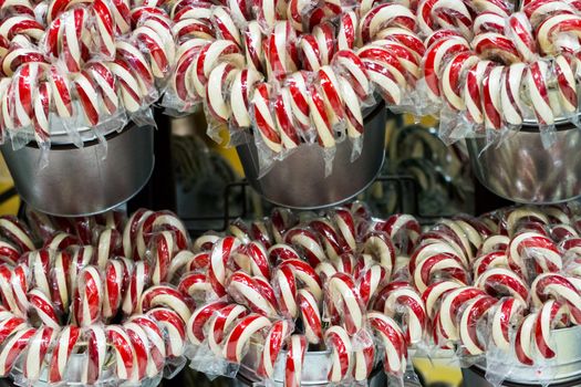 Gourmet hard candies for Christmas holidays.