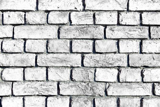 White brick wall. Simple white brick wall with light gray shades.