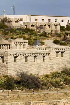 Facility structures at the Carlsbad Caverns National Park.