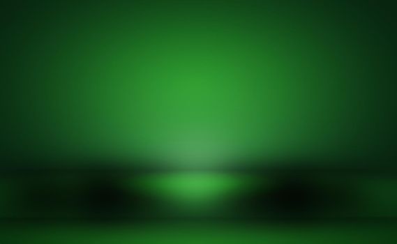 Green gradient abstract background empty room with space for your text and picture