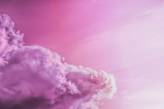 Magical dream, nature backdrop and spiritual holiday concept - Dreamy surreal sky as abstract art, fantasy pastel colours background for modern design