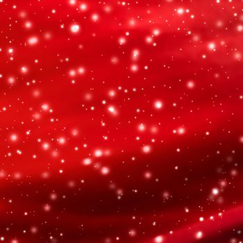 Branding, magic and festive concept - Christmas, New Years and Valentines Day red abstract background, holidays card design, shiny snow glitter as winter season sale backdrop for luxury beauty brand