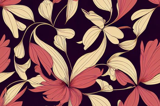 Seamless flowers pattern, floral print.