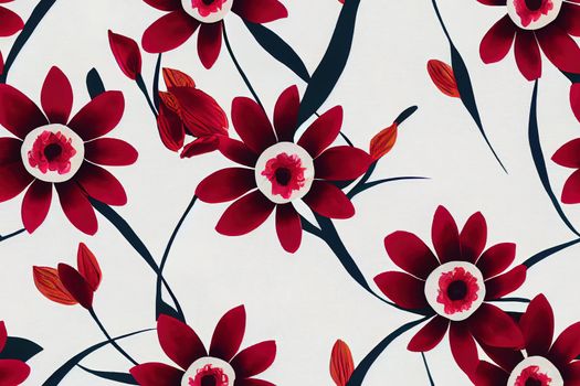 Seamless flowers pattern, floral print.