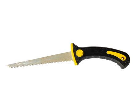 hand saw with yellow and black color handle