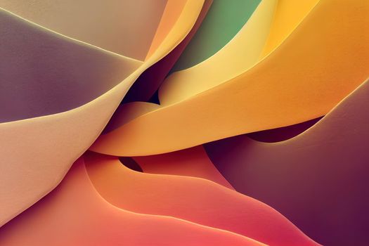 Abstract blurred background in soft pastel tone for aesthetic of autumn and fall design. Color and light gradient in warm earth tone background.